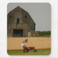 Old Tractor Patriotic Mousepad: Allis Chalmers