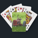 Old Tractor Playing Cards<br><div class="desc">The old tractor waits in the field.</div>