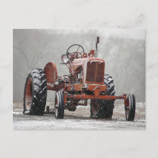 Old Tractor Postcard (Front)
