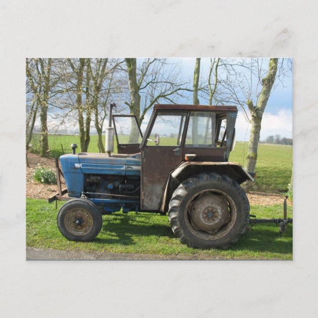 Old Tractor Postcard (Front)