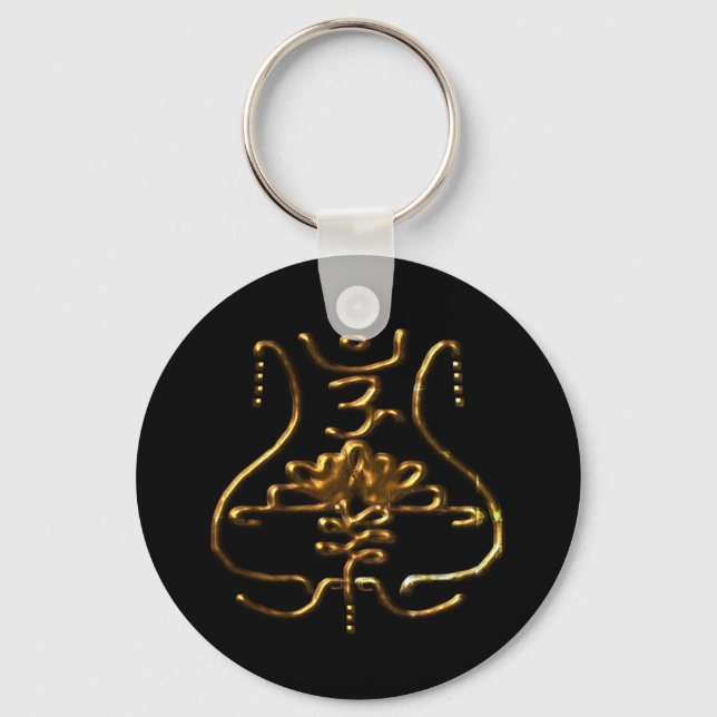 old traditional Buddhist symbolism Keychain (Front)