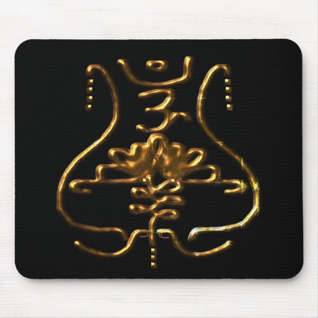 old traditional Buddhist symbolism Mouse Pad (Front)