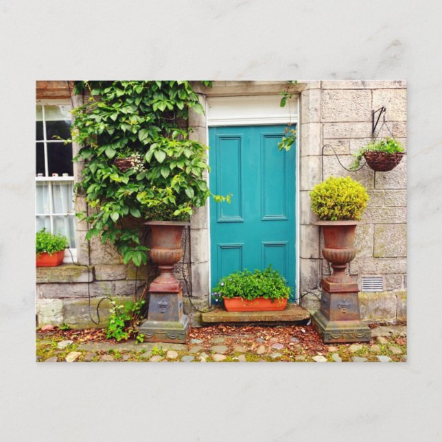 Old, traditional Scottish door Postcard (Front)
