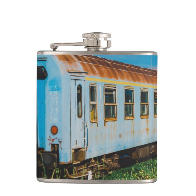 Old train hip flask (Front)