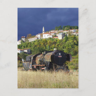 Old train postcard
