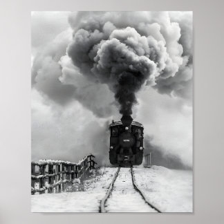 Old Train Poster