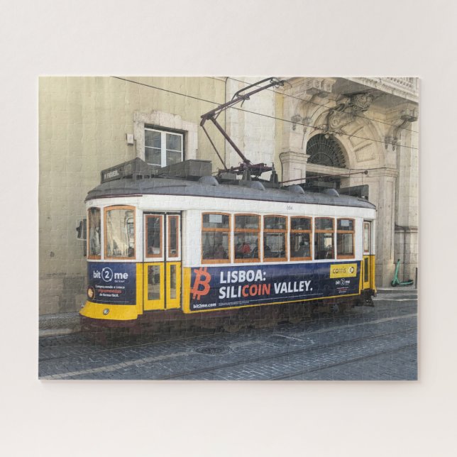 Old Tram in Lisbon Portugal Jigsaw Puzzle (Horizontal)