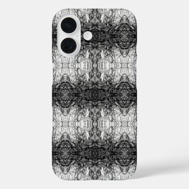 Old Tree Bark Black And White Photo Pattern Design Case-Mate iPhone Case (Back)