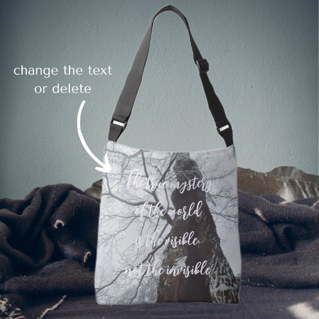 Old Tree in a Misty Forest Crossbody Bag (Creator Uploaded)