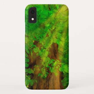 Old Tree Thick Branches Green And Sun iPhone XR Case