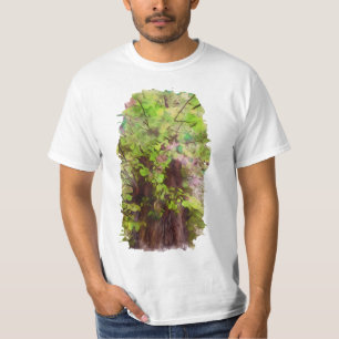 Old Tree Thick Branches Green & Purple Magic T-Shirt