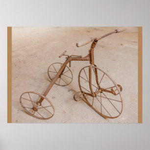 OLD TRICYCLE 1928 VALUE POSTER PAPER