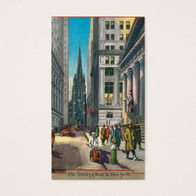 Old Trinity & Wall Street, New York (Front)