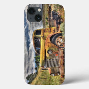 Old truck abandoned in field iPhone 13 case