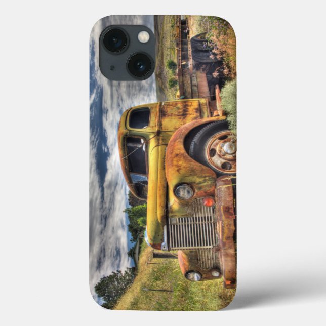 Old truck abandoned in field Case-Mate iPhone case (Back)