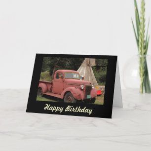 Old Truck and Teepee Birthday Card