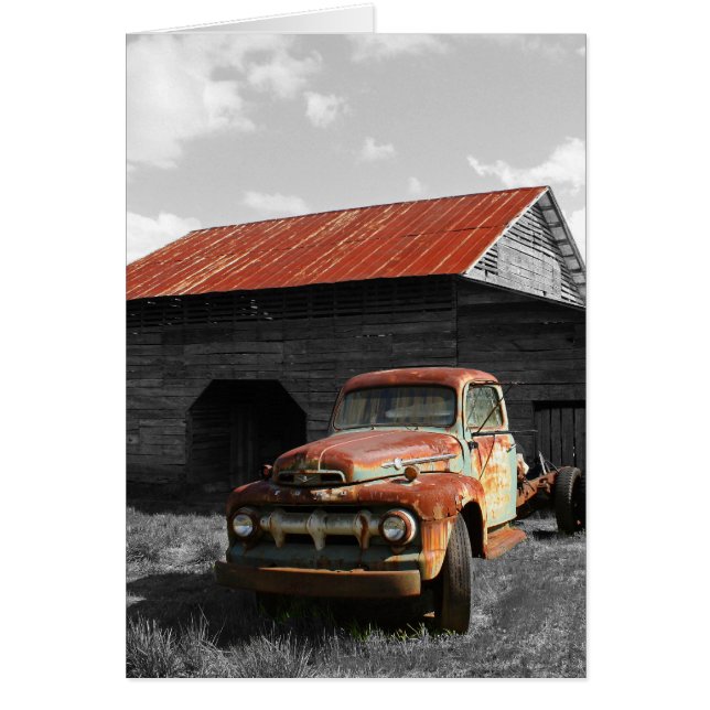 Old Truck b/w (Front)