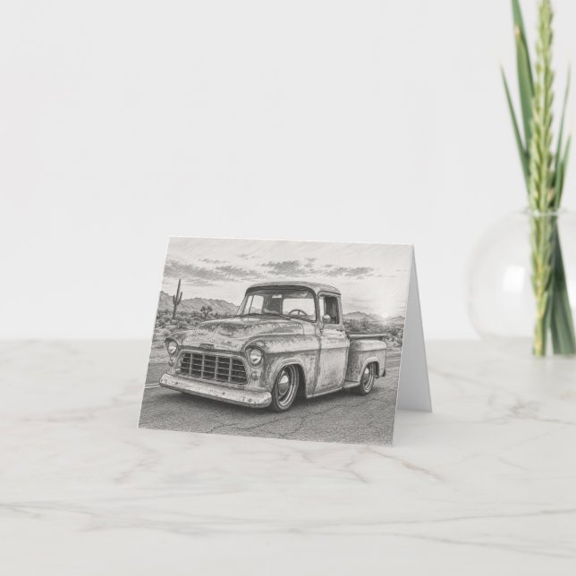 Old Truck Greeting Card (Front)