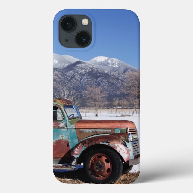 Old truck sitting in the field Case-Mate iPhone case (Back)