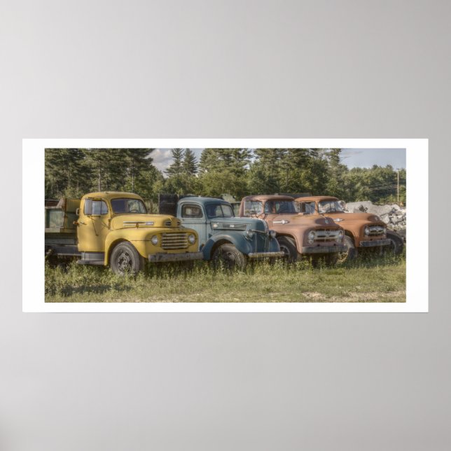 Old Trucks Poster (Front)