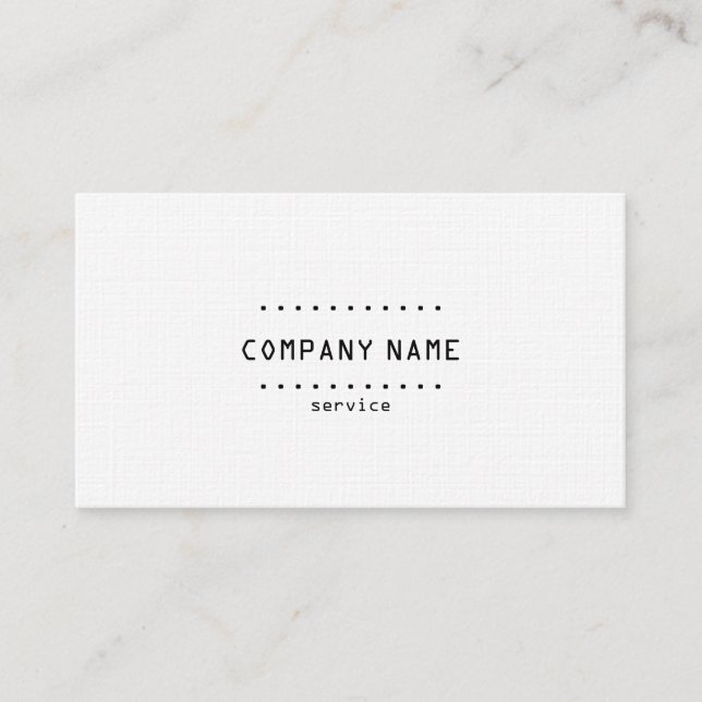 Old Typewriter Business Card Template (Front)