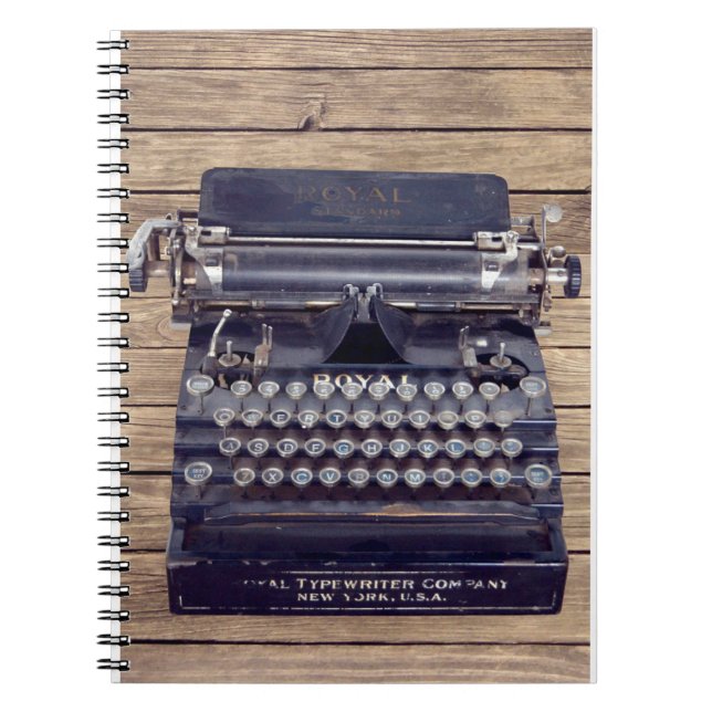 Old typewriter notebook (Front)