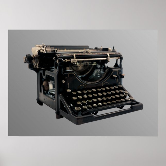 Old Typewriter Poster (Front)
