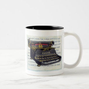 Old Typewriter Two-Tone Coffee Mug