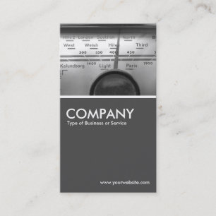 Old UK Radio Dial - 70pc Grey Business Card