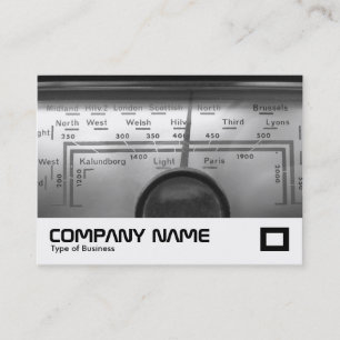 Old UK Radio Dial Business Card