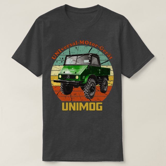 Old Unimog Retro  T-Shirt (Design Front)