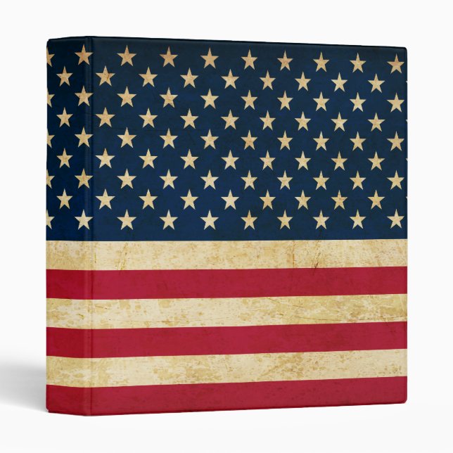 Old USA flag Binder (Front/Spine)