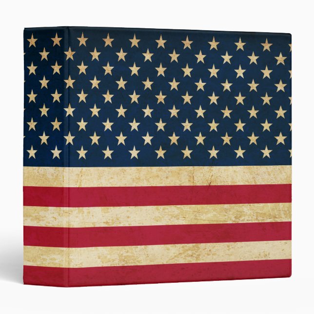 Old USA flag Binder (Front/Spine)