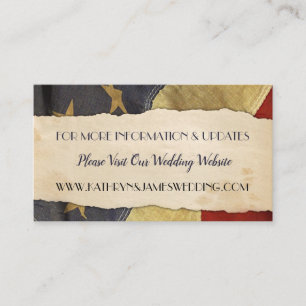 Old USA Patriotic Vintage Flag Enclosure Card
