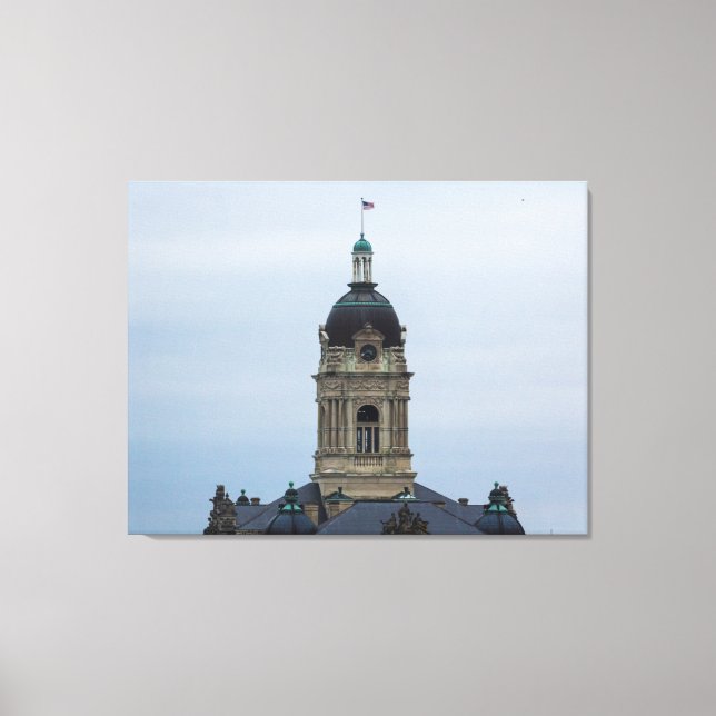 Old Vanderburgh County Courthouse, Evansville, IN Canvas Print (Front)