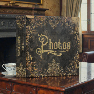 Old Victorian Grunge Photo Album Binder