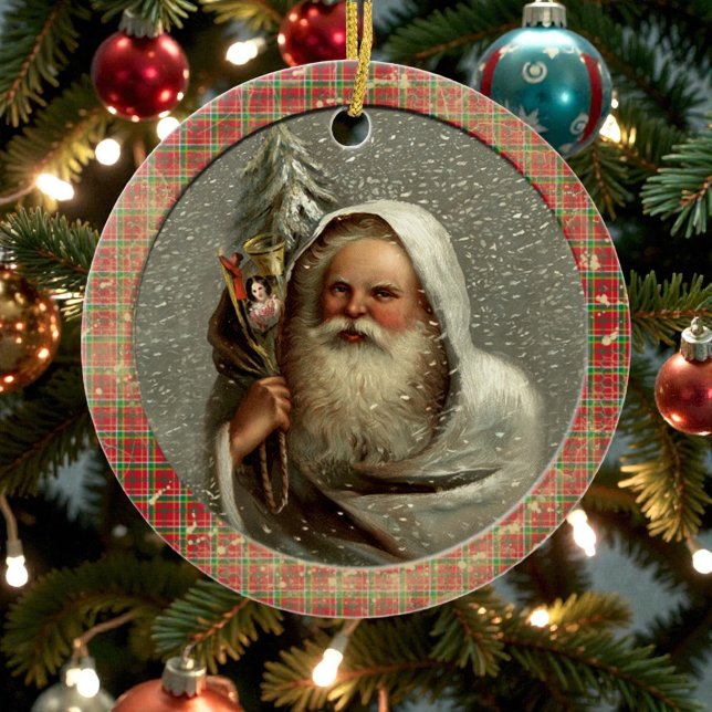 Old Victorian Rustic Family Personalized Ceramic Ornament (Creator Uploaded)