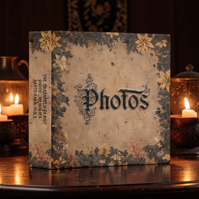 Old Victorian Rustic Floral Photo Album Binder (Creator Uploaded)