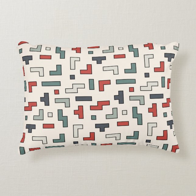 Old video game square seamless pattern,background  accent pillow (Front)