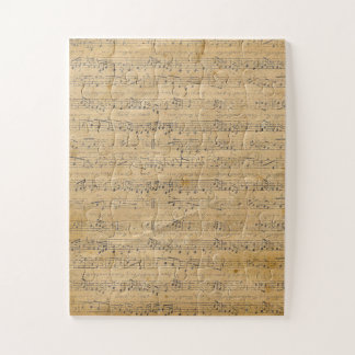 Old Vintage Antique Music Sheet-11 Jigsaw Puzzle