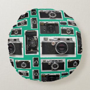 Old Vintage Cameras in Bulk Choose Colour R Pillow
