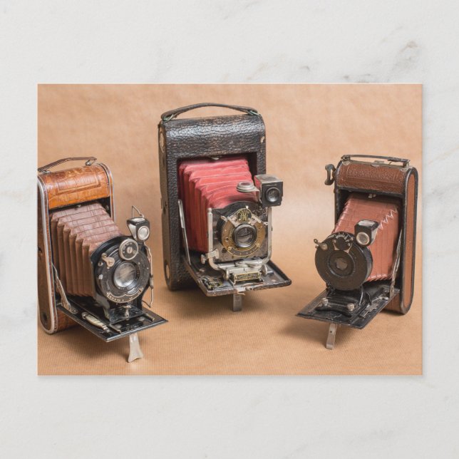 Old Vintage Cameras Photography Nostalgia Postcard (Front)