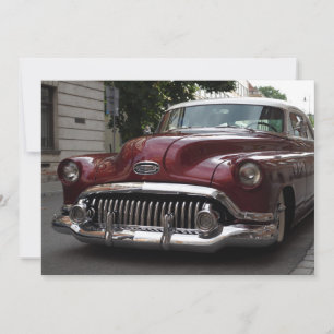 Old vintage car - invitation