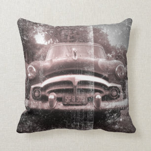 Old Vintage Car Throw Pillow