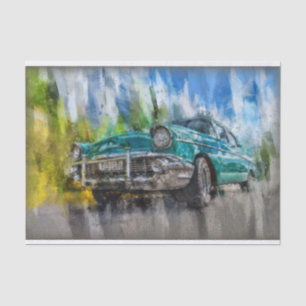 Old Vintage Classic Car Decoupage Tissue Paper