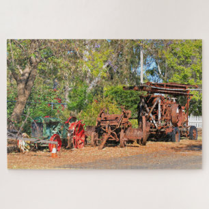 Old vintage farm machinery, Outback Australia Jigsaw Puzzle