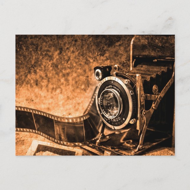 Old Vintage Film Camera   Postcard (Front)