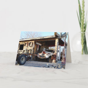 Old Vintage Gas Station, Henderson NV Blank Inside Card