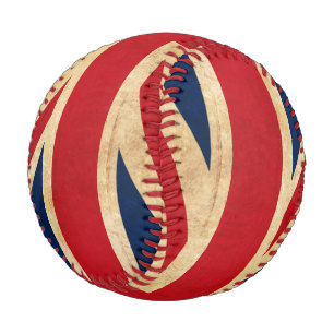 Old Vintage Grunge United Kingdom Flag Union Jack Baseball