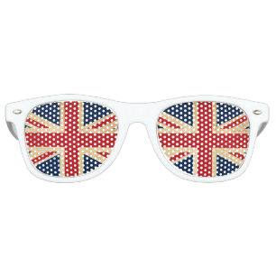 Old Vintage Grunge United Kingdom Flag Union Jack Retro Sunglasses